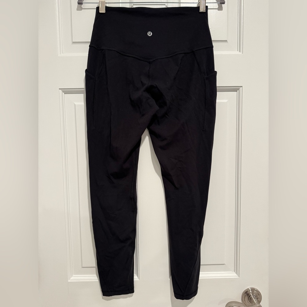 Lululemon Align Leggings Black 25 inch with Pockets, Size 8
